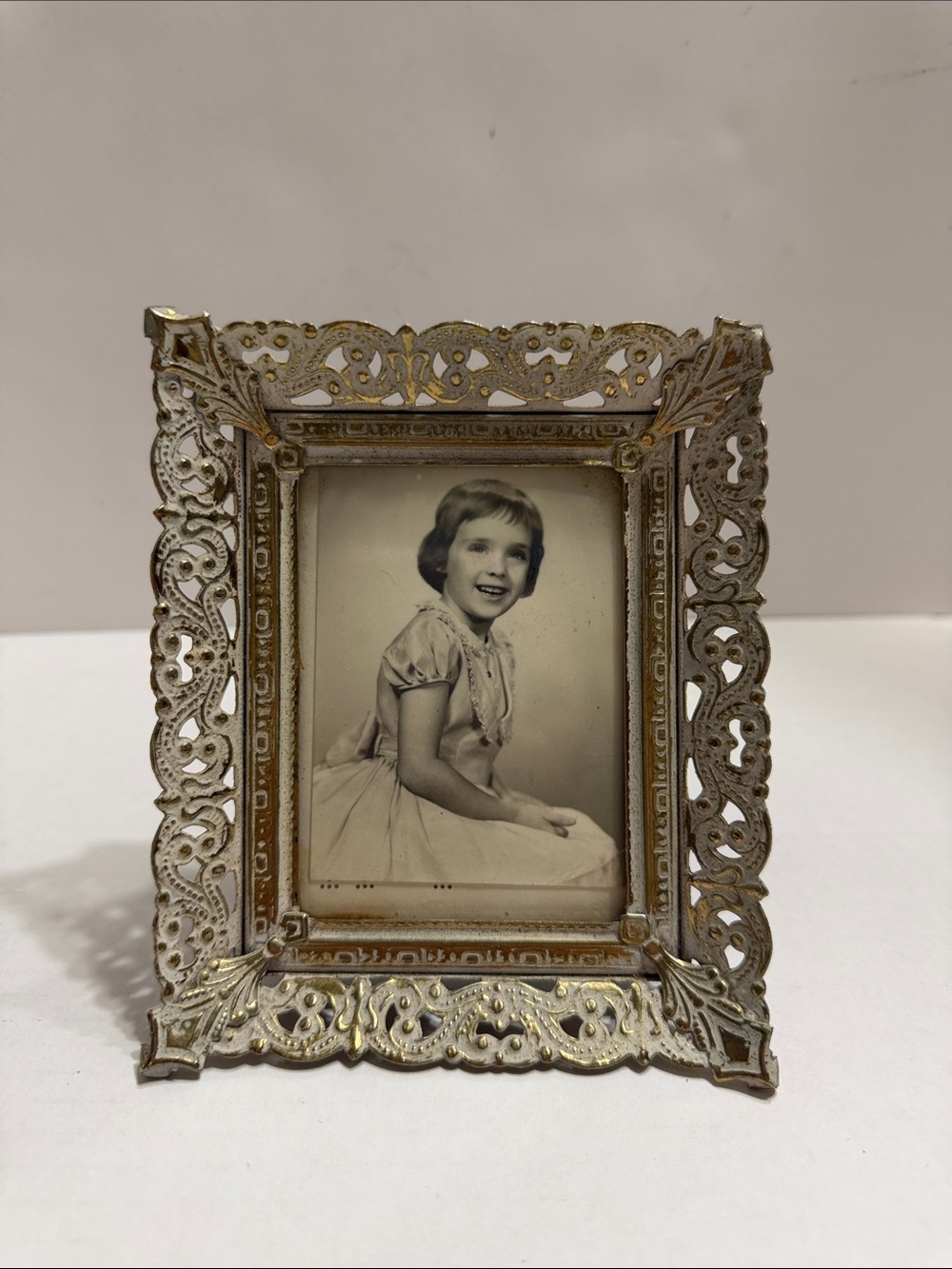 Ornate Gold Metal Picture Frame - Elegant Home Accent